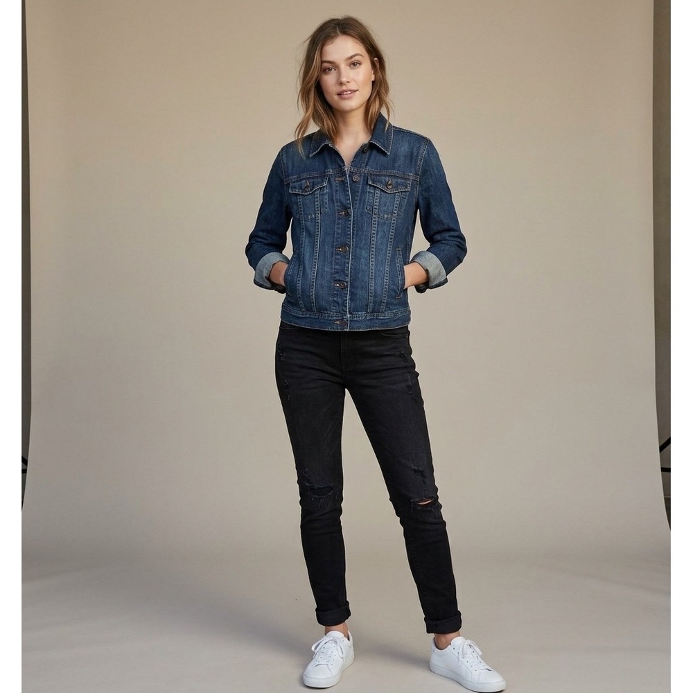 Ralph Lauren Premium dark denim jean jacket size small